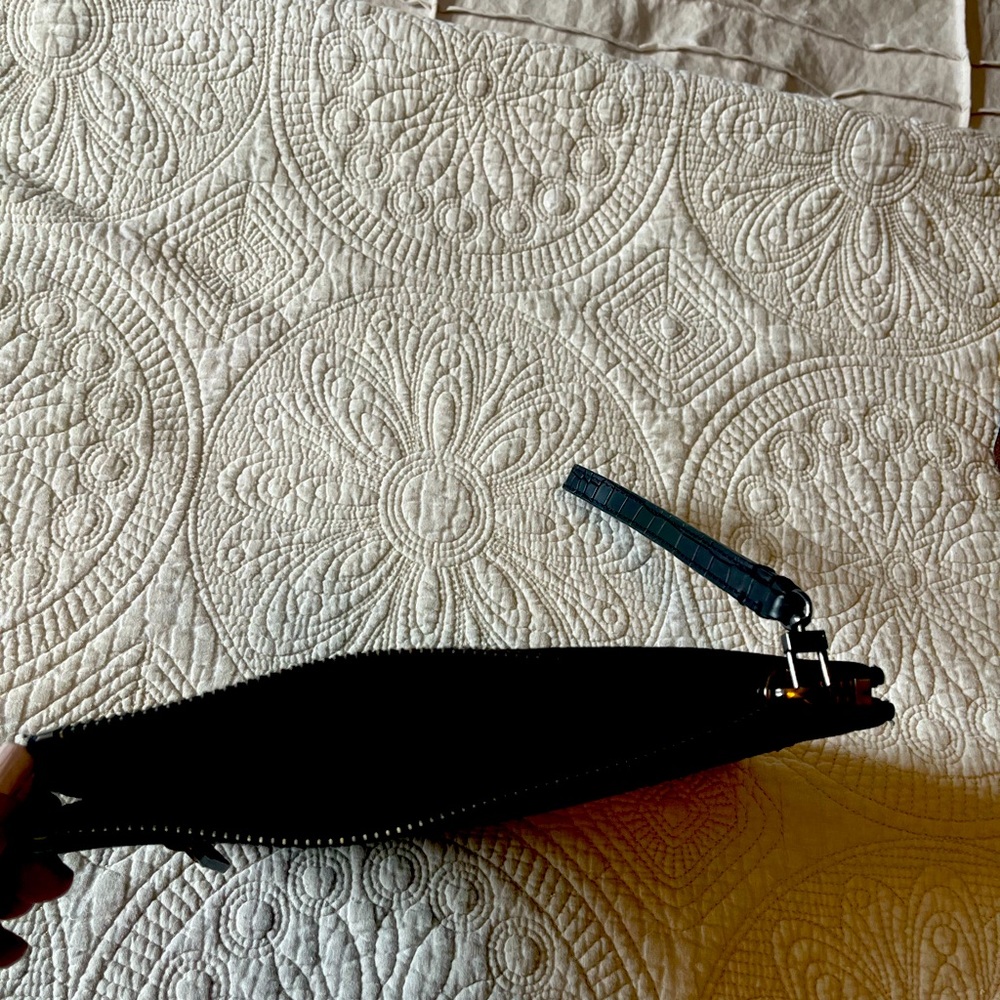 Elienne Aigner 100% leather wristlet